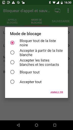 Bloqueur d'appel et sauvegarde d'appel screenshot 4
