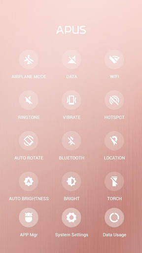 Modern Gold Rose APUS Launcher theme screenshot 3