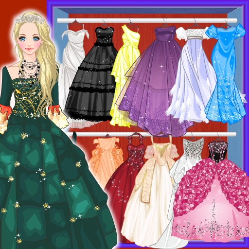 Pop prinses prom dress up icon