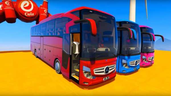 Superheroes Coach Bus Stunts: Speed Racing Games screenshot 5