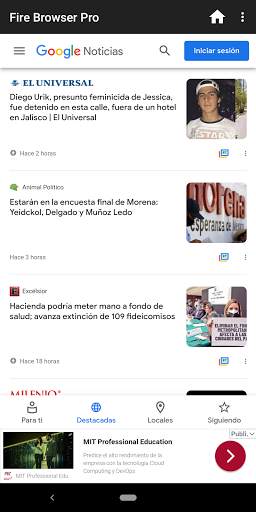 Fire Browser Pro screenshot 2
