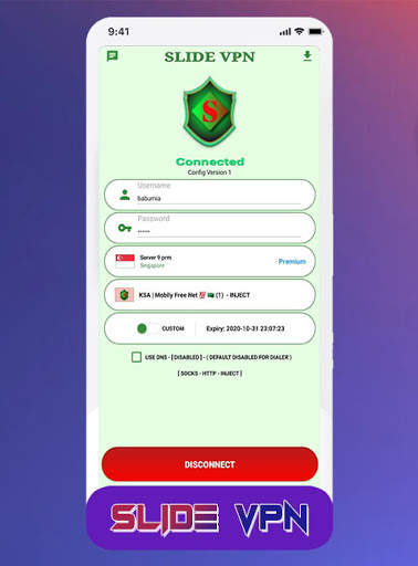 SLIDE VPN screenshot 2