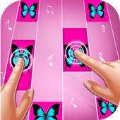 Pink Piano Butterfly Tiles 3 Pink Piano