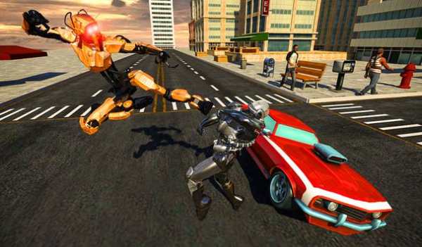 Police War Robot Superhero: Flying robot games screenshot 10