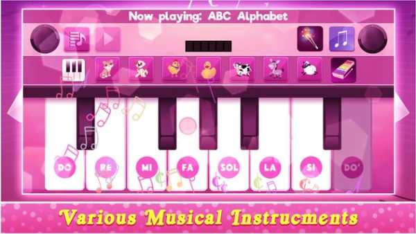 Real Pink Piano - Instruments Music Kid screenshot 1