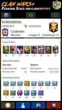 Clan Wars  Premium Stats for Clash Royale screenshot 3