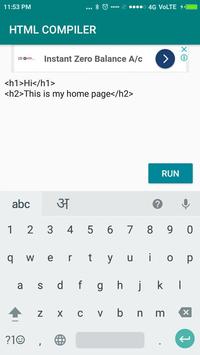 HTML / CSS / JS COMPILER  [OFFLINE] screenshot 1