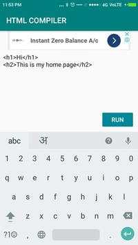HTML / CSS / JS COMPILER  [OFFLINE] screenshot 1
