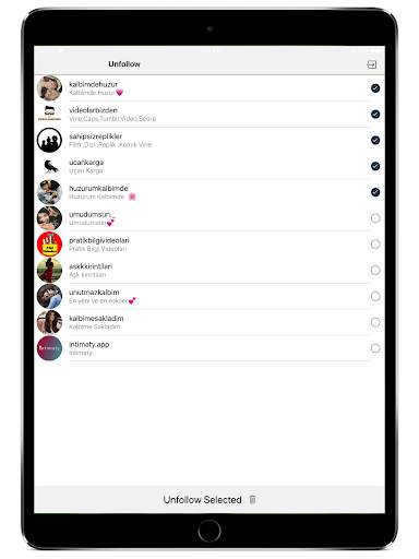 Unfollowers Tool For Instagram 6 تصوير الشاشة
