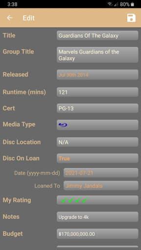 DML Mobile DVD/Blu Ray Movie Library screenshot 5