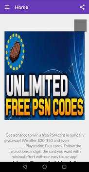 Free Psn Code Free Generator All 1 تصوير الشاشة