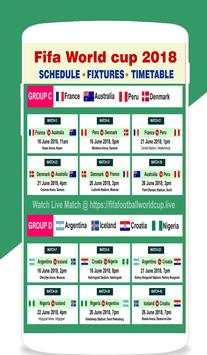 FIFA World Cup 2018 Time Table скриншот 2