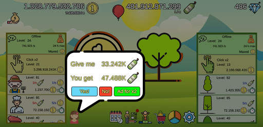 Tree2Rich - Clicker - clicker game screenshot 2
