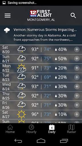 WSFA First Alert Weather screenshot 4