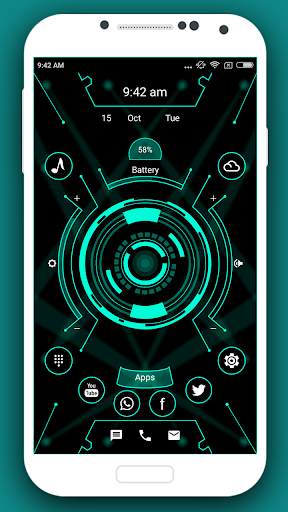 Futuristic Launcher 3 -AppLock screenshot 8