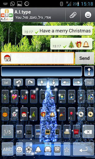 A.I.type Xmas 2012 live theme screenshot 2