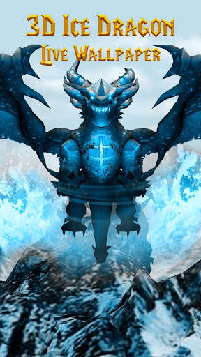 3D ice dragon live wallpaper screenshot 3