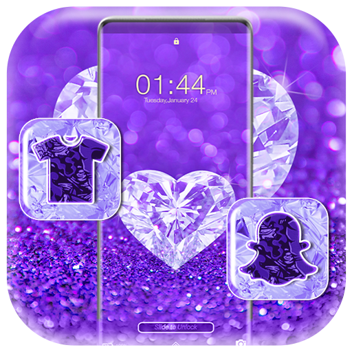 Blue Diamond Glitter Theme icon