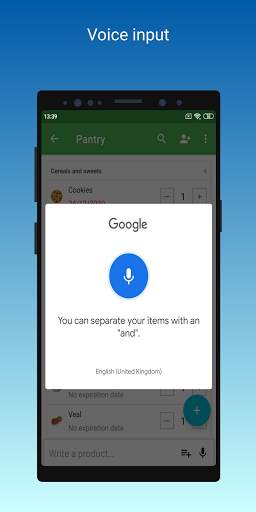 My Pantry - Shared grocery list and expiration screenshot 4