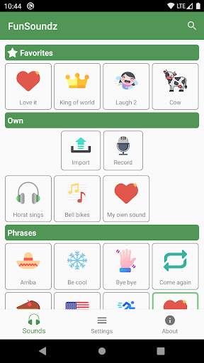 FunSoundz - play funny sounds screenshot 1