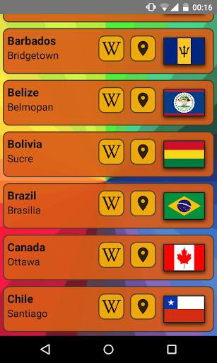 World Capitals (Quiz). Educational game. screenshot 4
