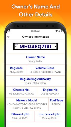 RTO Vehicle Information screenshot 3