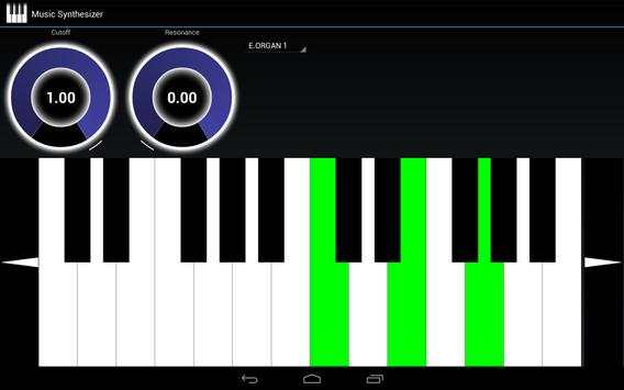 Music Synthesizer for Android screenshot 2