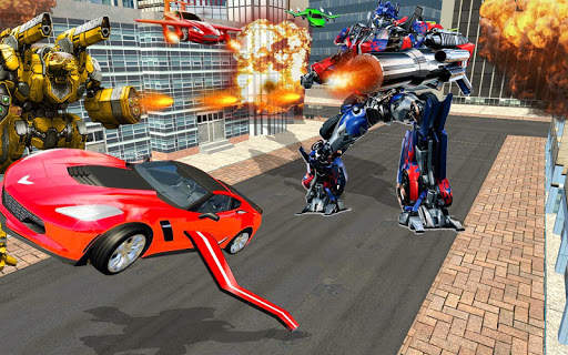 Flying Power Car vs Robot ranger Transform game 21 screenshot 2
