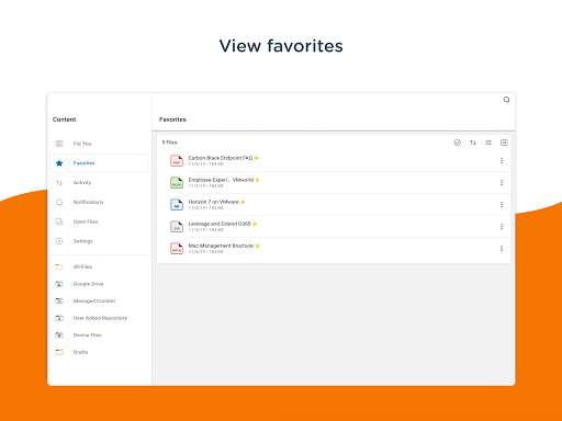 Content - Workspace ONE screenshot 11