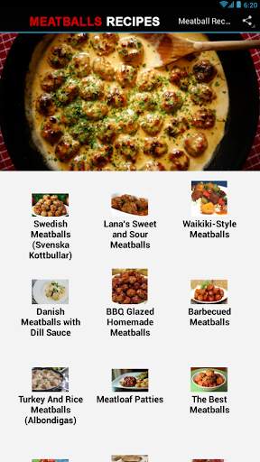 Meatball Recipes screenshot 1