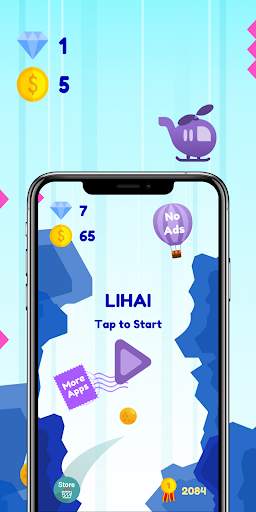 Lihai: Tap tap Sky Journey Games 2019 screenshot 3