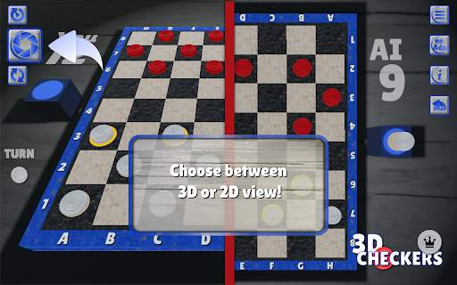 Checkers 3D Board Game स्क्रीनशॉट 9