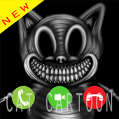 Face Call Prank Cartoon Cat Horror icon