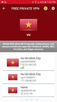 Vietnam Free VPN - vpn private internet access screenshot 1