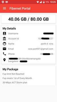 Data Usage   Bill Pay Fibernet screenshot 3