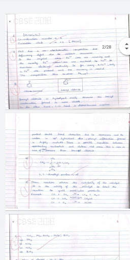CHEMISTRY CLASS 12 TOPPER ANSWER SHEET скриншот 4