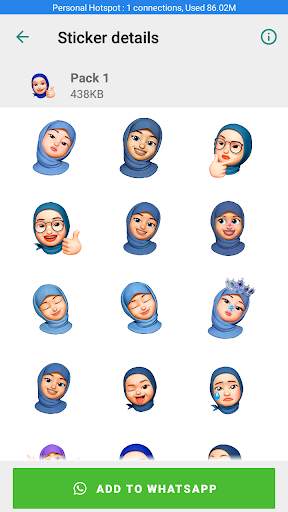 Memoji Hijab Stickers screenshot 7