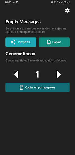 Mensajes en blanco screenshot 2