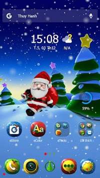 X-mas Santa eTheme Launcher 3 تصوير الشاشة