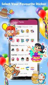 Birthday stickers For WhatsApp - WAStickerApps screenshot 3