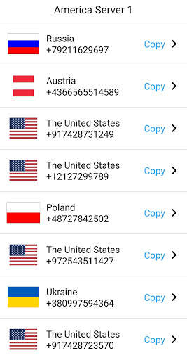 SMS Receive  Virtual Phone Numbers Temp Numbers screenshot 3