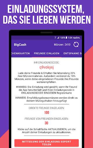Geld Verdienen, Geschenkkarten screenshot 3