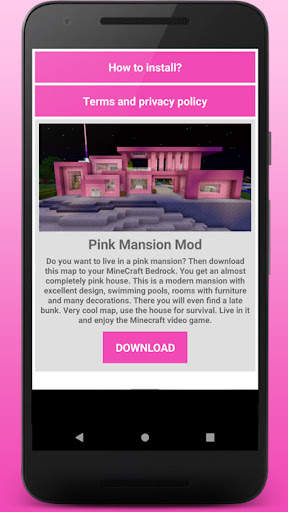 Pink House For Minecraft screenshot 5