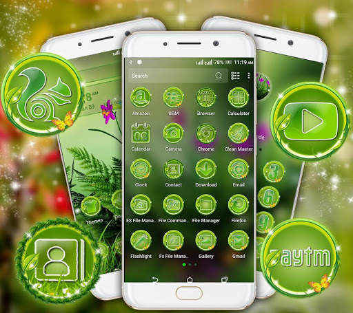 Green Nature Launcher Theme screenshot 2