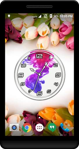 Ink in Water Clock Live WP screenshot 1