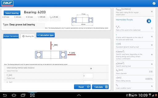 SKF Bearing Calculator screenshot 10