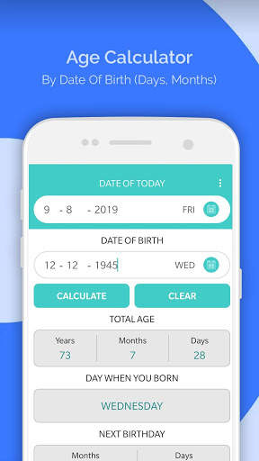Age Calculator & Birthday Reminder screenshot 1