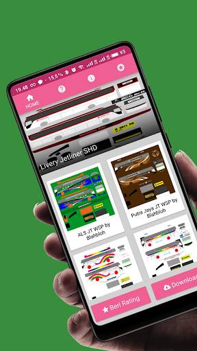 Livery Bus Jetliner SHD BUSSID 2021 screenshot 2