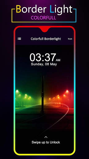 Colorful Border Light : Edge Video Live Wallpaper screenshot 5