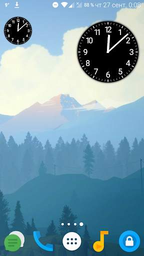 Material Analog Clock screenshot 1